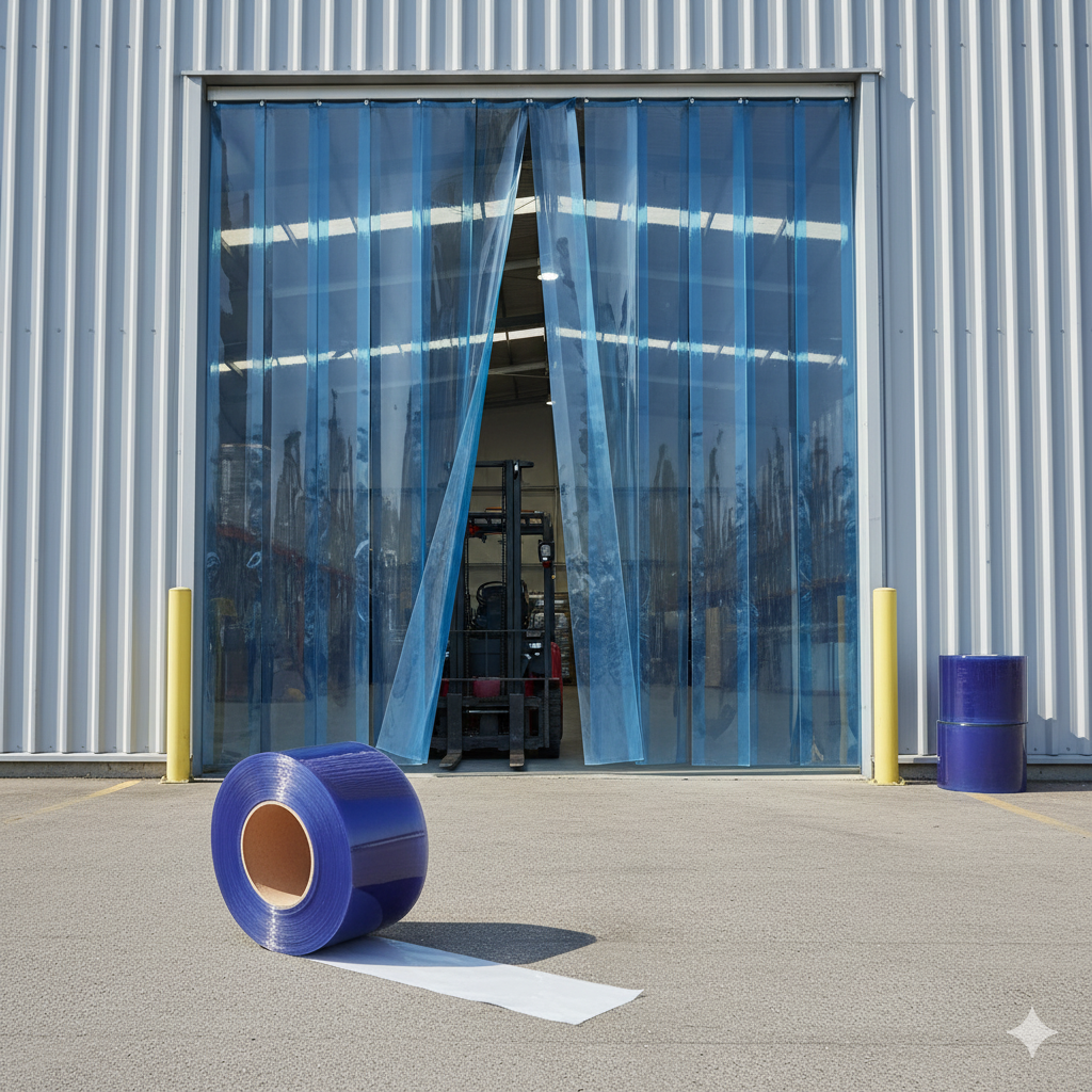 Bobina in pvc per tende a strisce