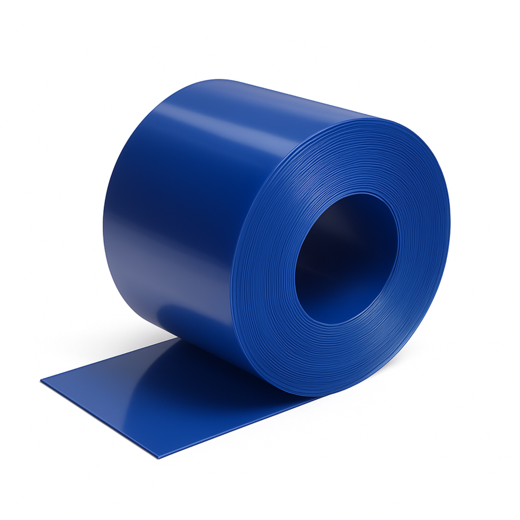 Bobina in pvc per tende a strisce BLU COPRENTE