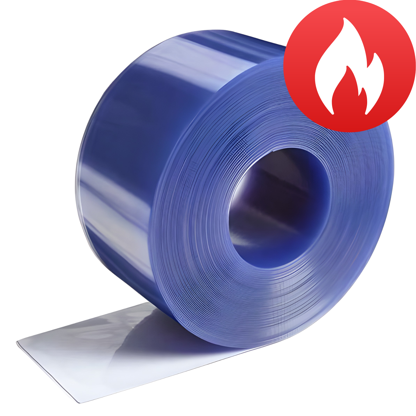 Bobina in pvc per tende a strisce IGNIFUGA
